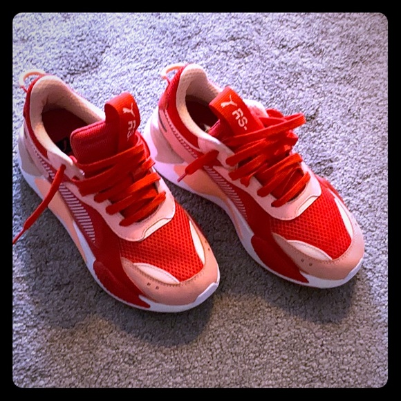 puma rsx red and pink